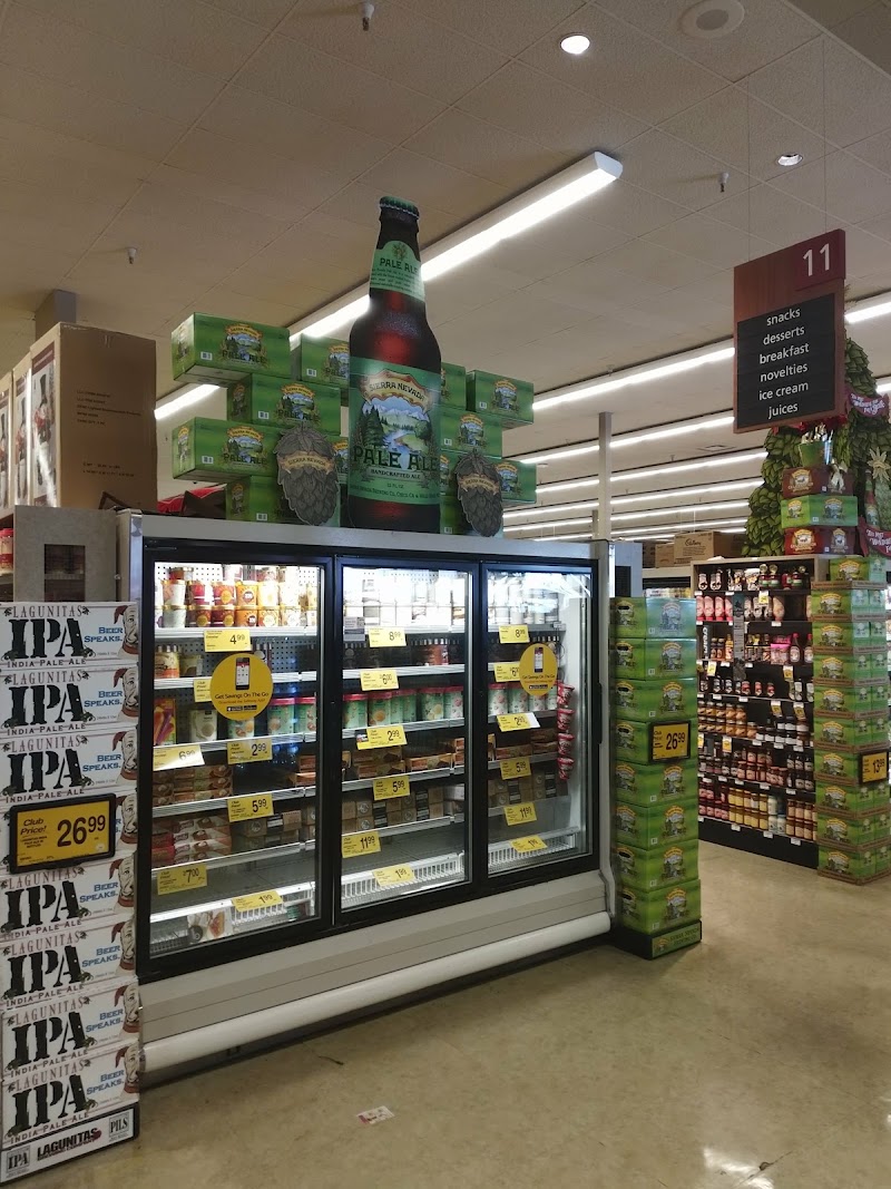 Well-stocked grocery aisles