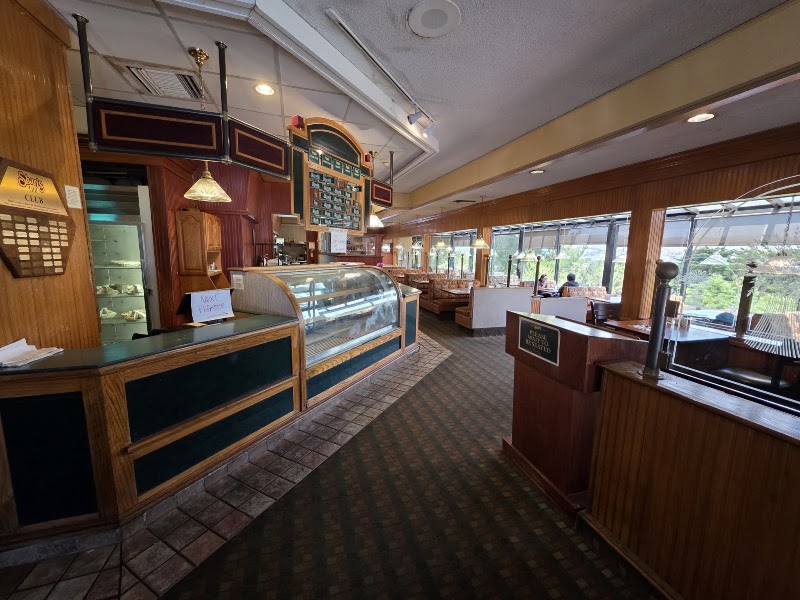 Pie display, welcoming entrance