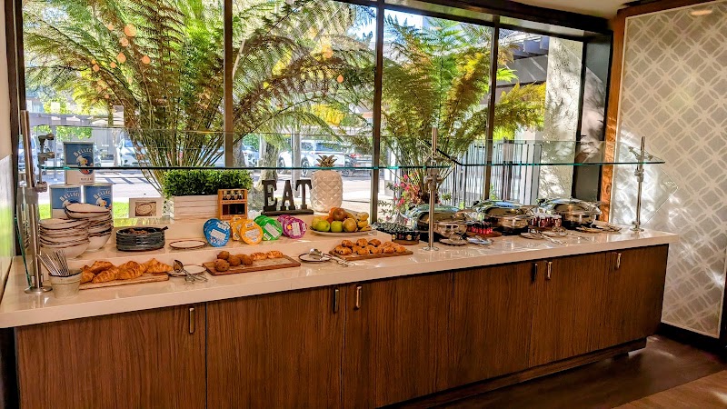 Fresh breakfast buffet spread
