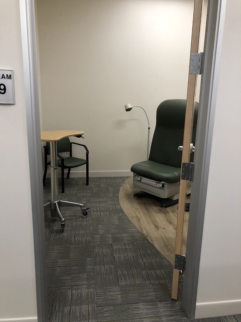 Clean, modern exam room
