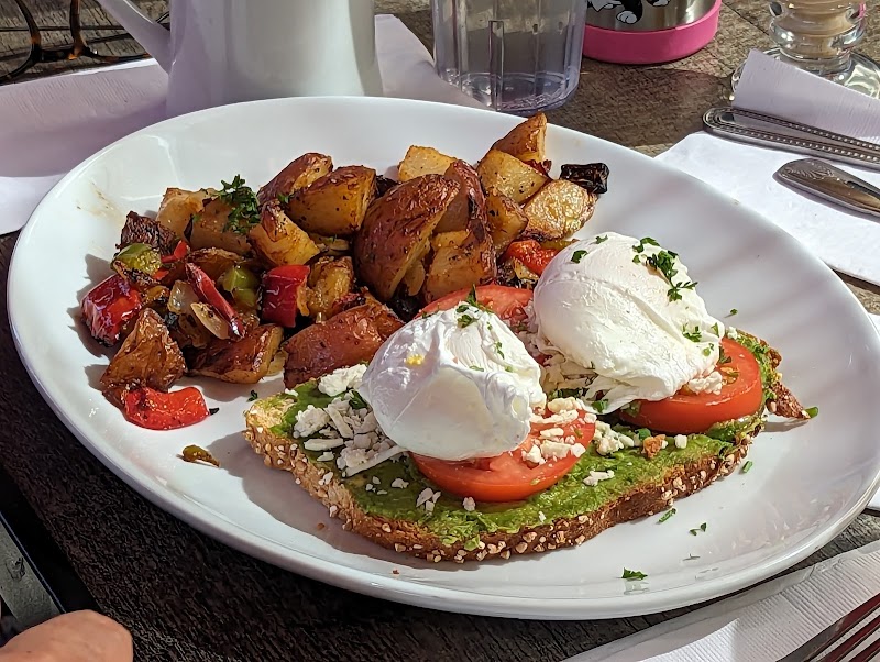 Avocado toast, poached eggs