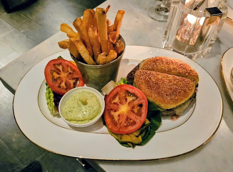 Classic burger, refined presentation