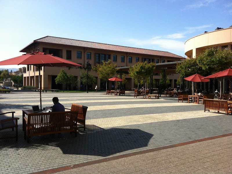 Open courtyard, collaborative workspace