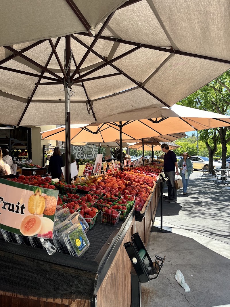 Fresh fruit market stall
