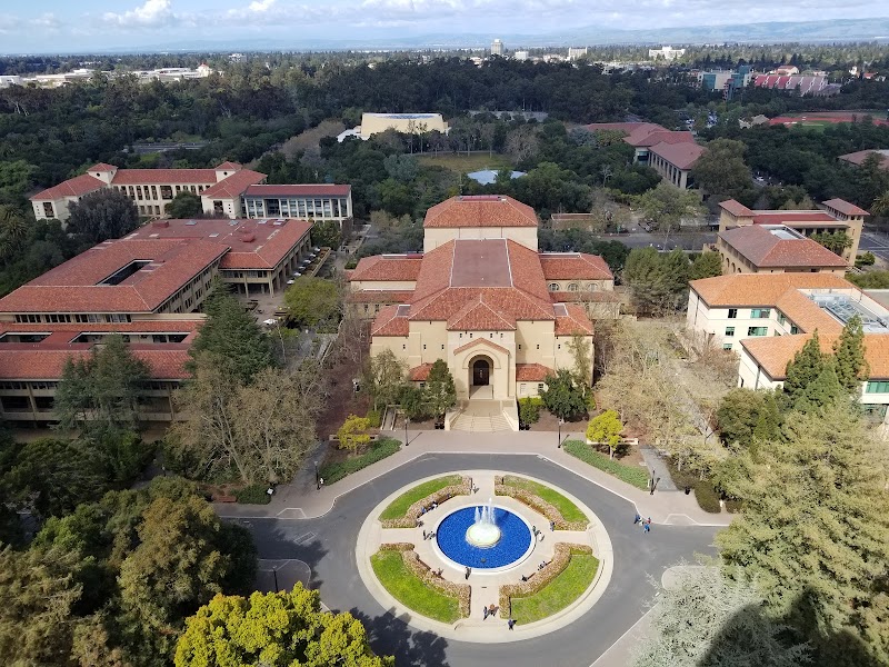 Aerial view, fountain courtyard