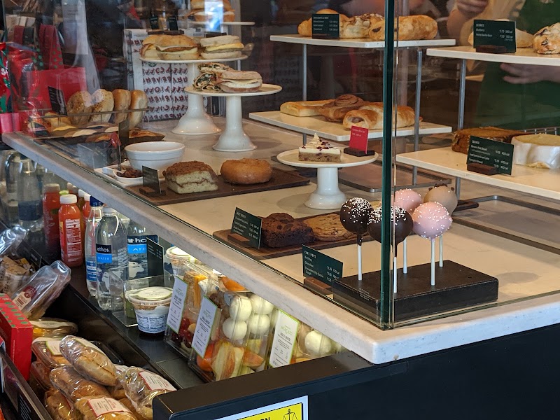 Freshly stocked pastry display