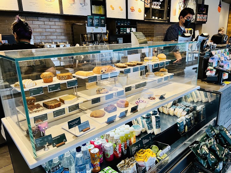Pastries and drinks on display