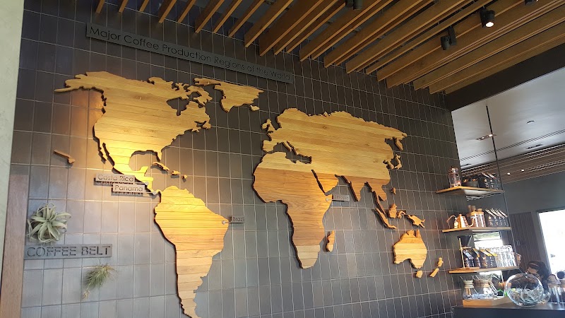 Coffee Belt world map wall