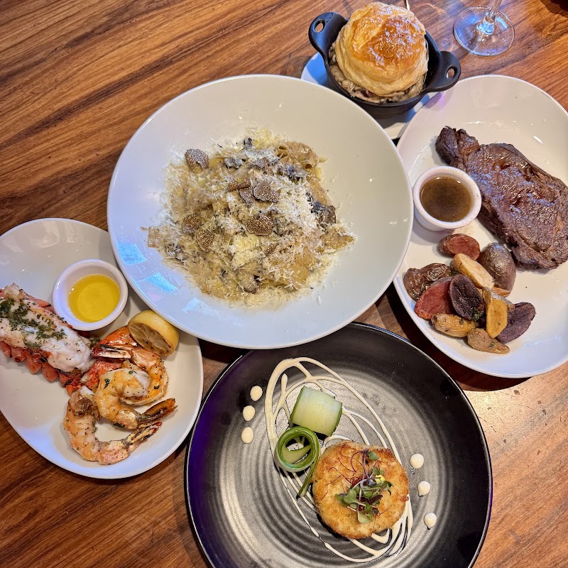 Elevated surf and turf spread