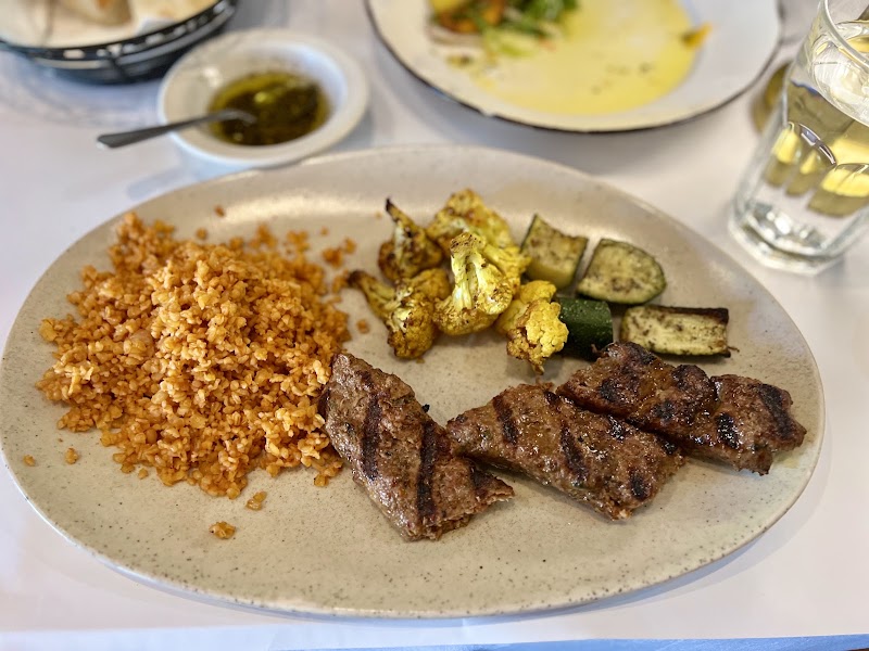 Adana kebab bulgur plate
