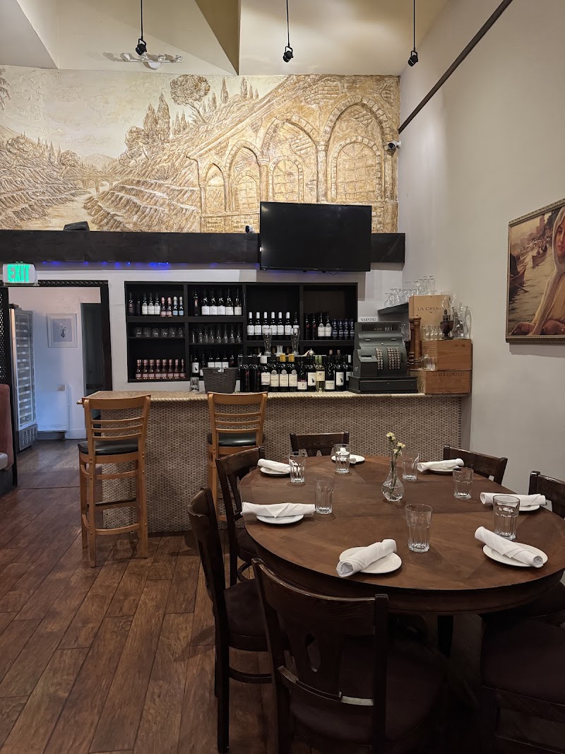 Warm dining room interior