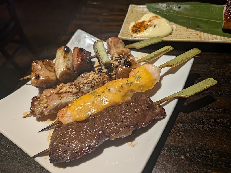 Assorted yakitori skewer selection