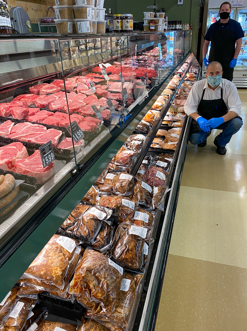 Full-service butcher counter staffed