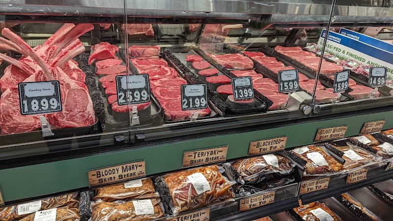 Full-service butcher counter