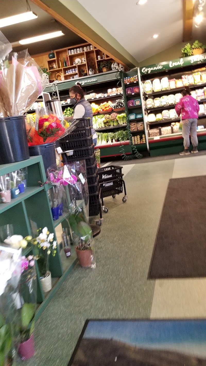 Organic produce and fresh flowers