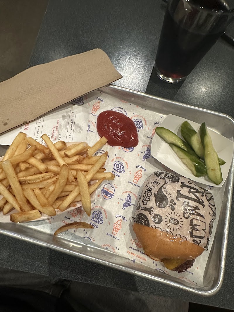 Classic burger and fries