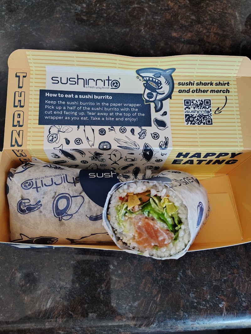 Sushirrito boxed and wrapped