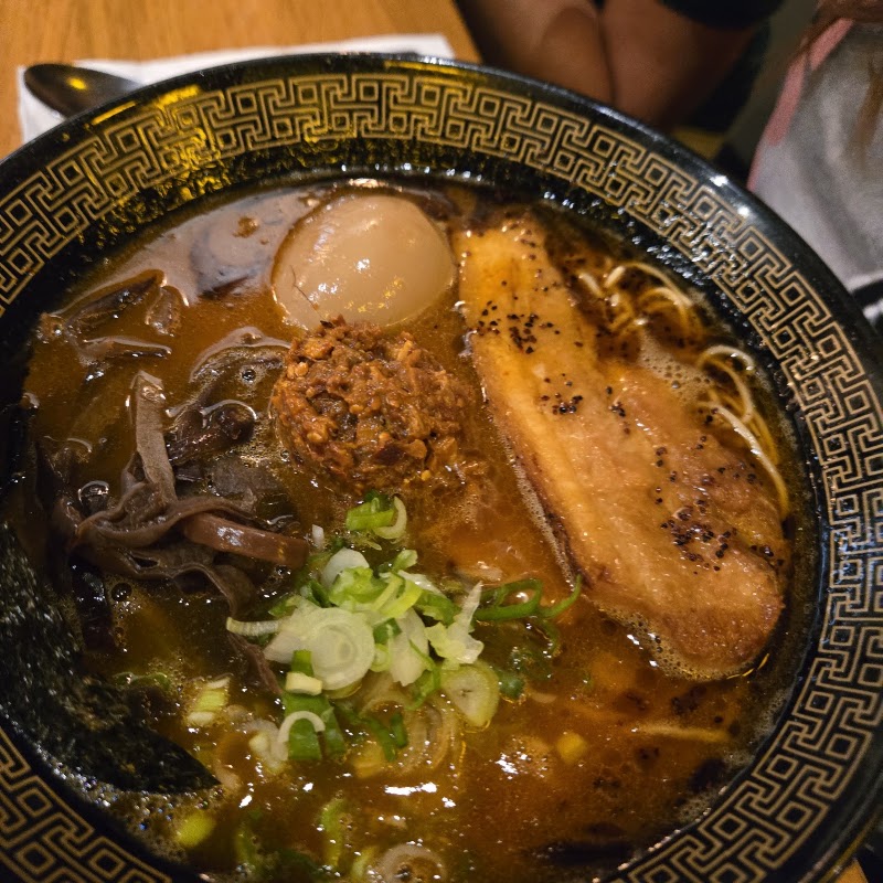 Rich dark ramen bowl