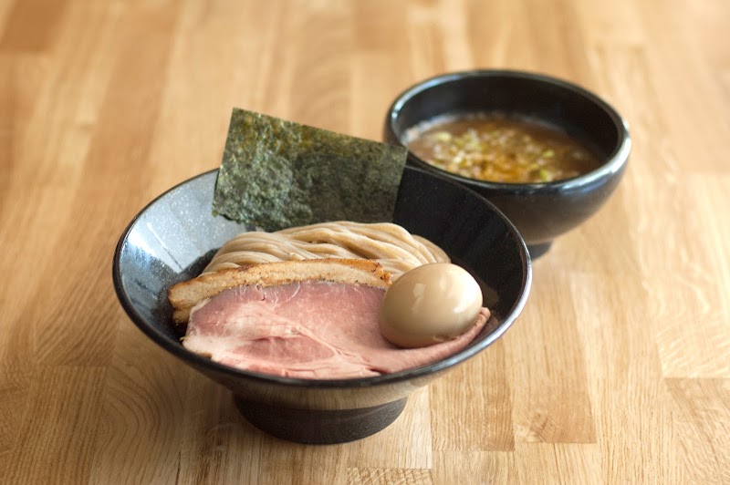 Tsukemen with chashu and egg