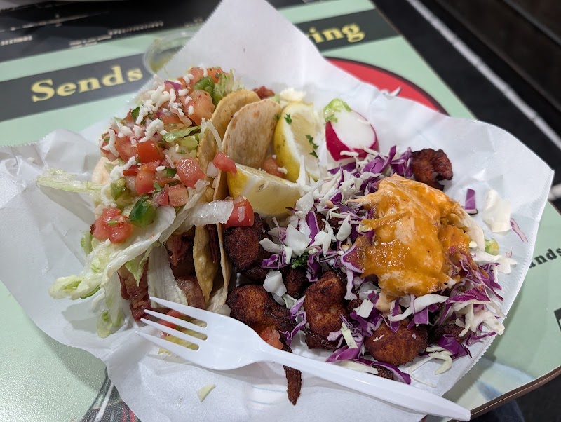 Fried fish taco plate