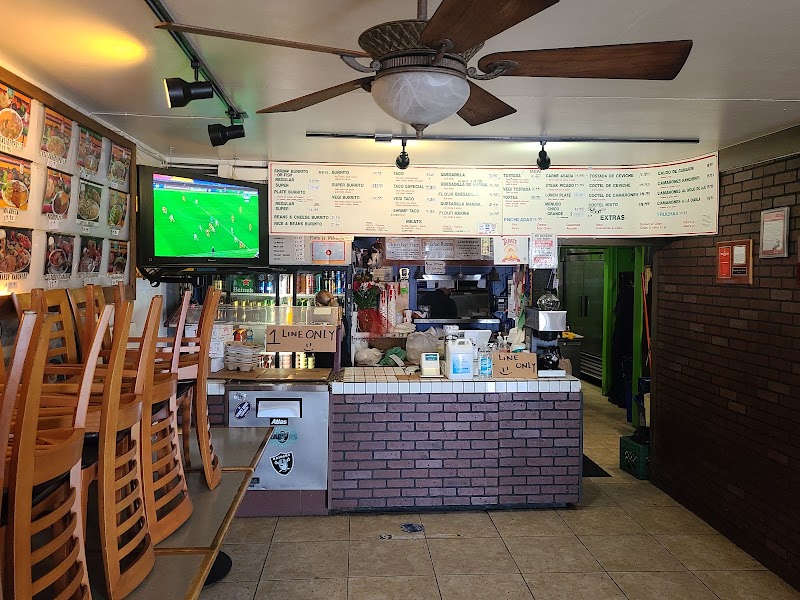Casual neighborhood taqueria interior