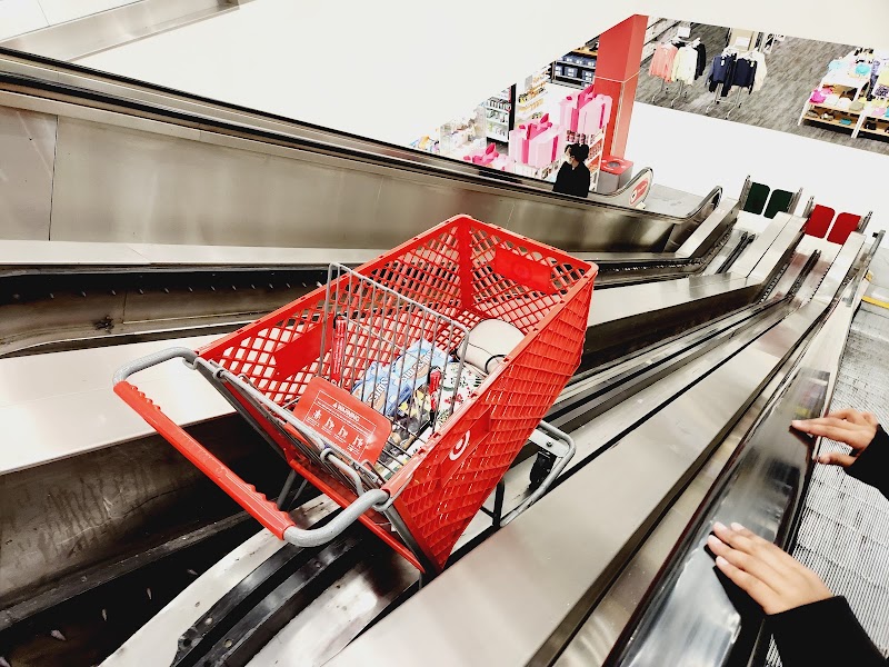 Cart glides between floors
