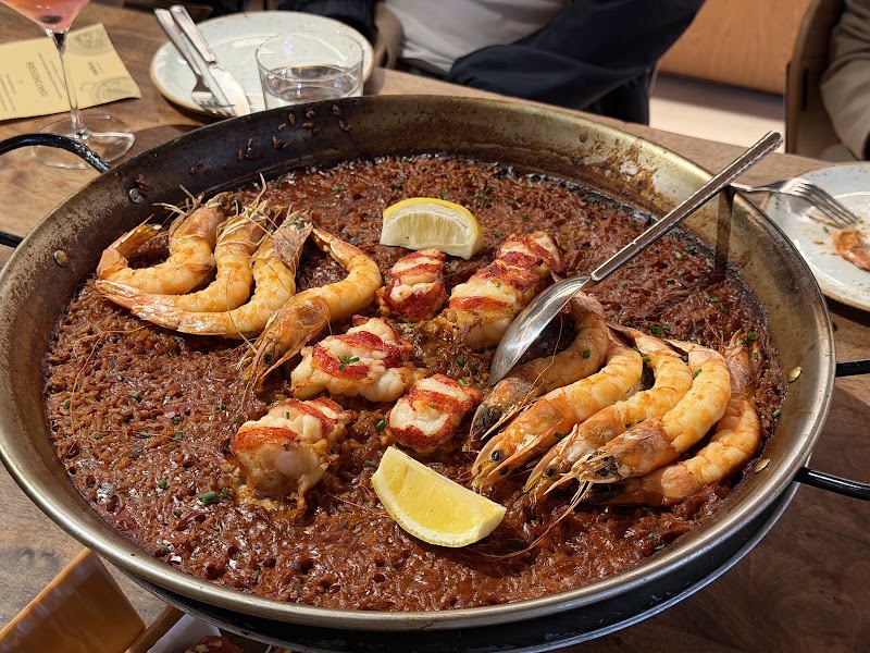 Shrimp and lobster paella