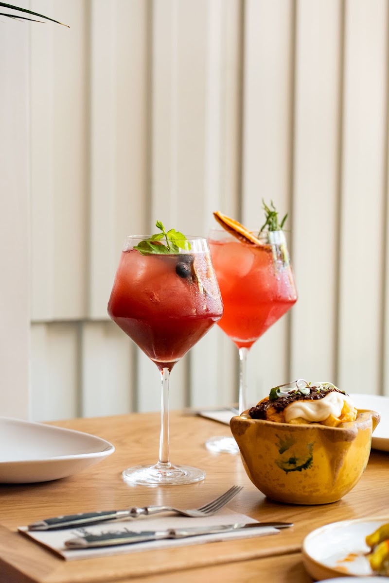 Sangria and patatas bravas