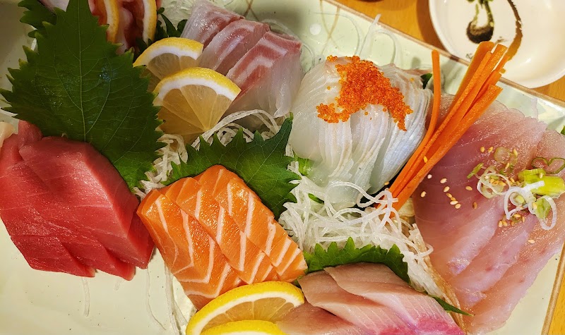 Fresh sashimi, colorful platter
