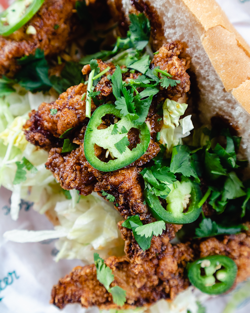 Crispy po boy, loaded fresh