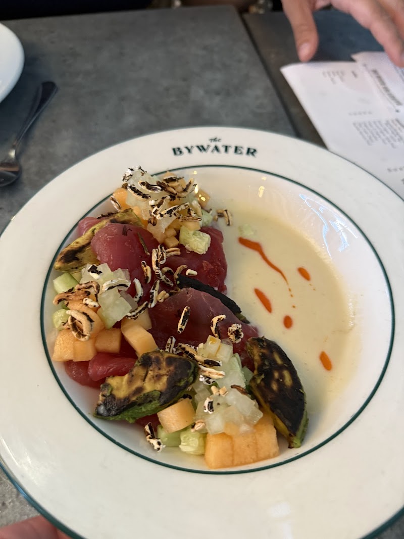 Tuna crudo, charred avocado