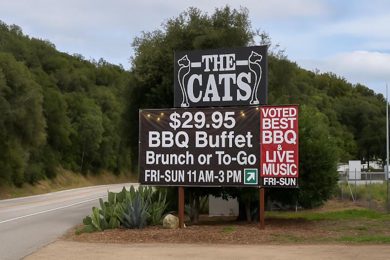 BBQ buffet, Fri–Sun only