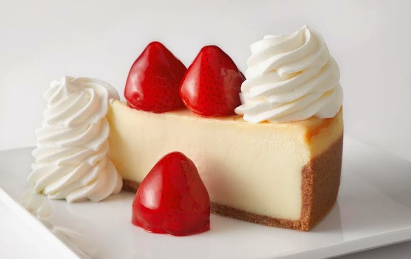Classic strawberry cheesecake slice