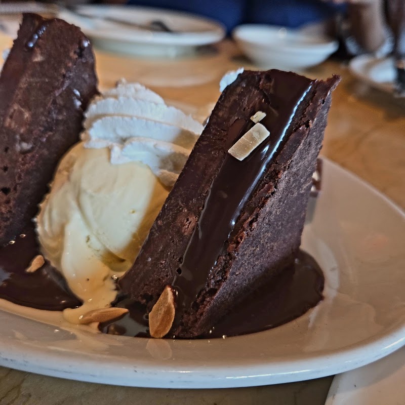 Rich chocolate brownie dessert
