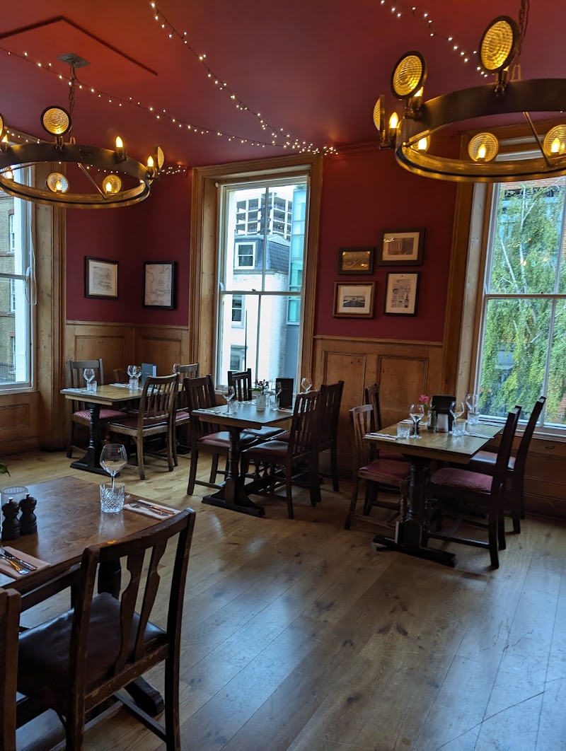 Warm dining room upstairs