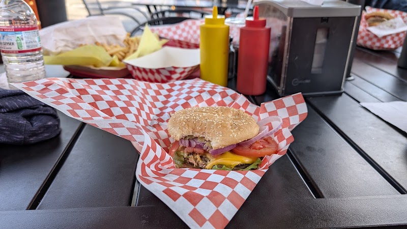 Burger and fries basket
