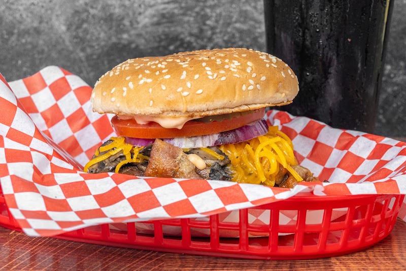 Loaded burger, fresh toppings
