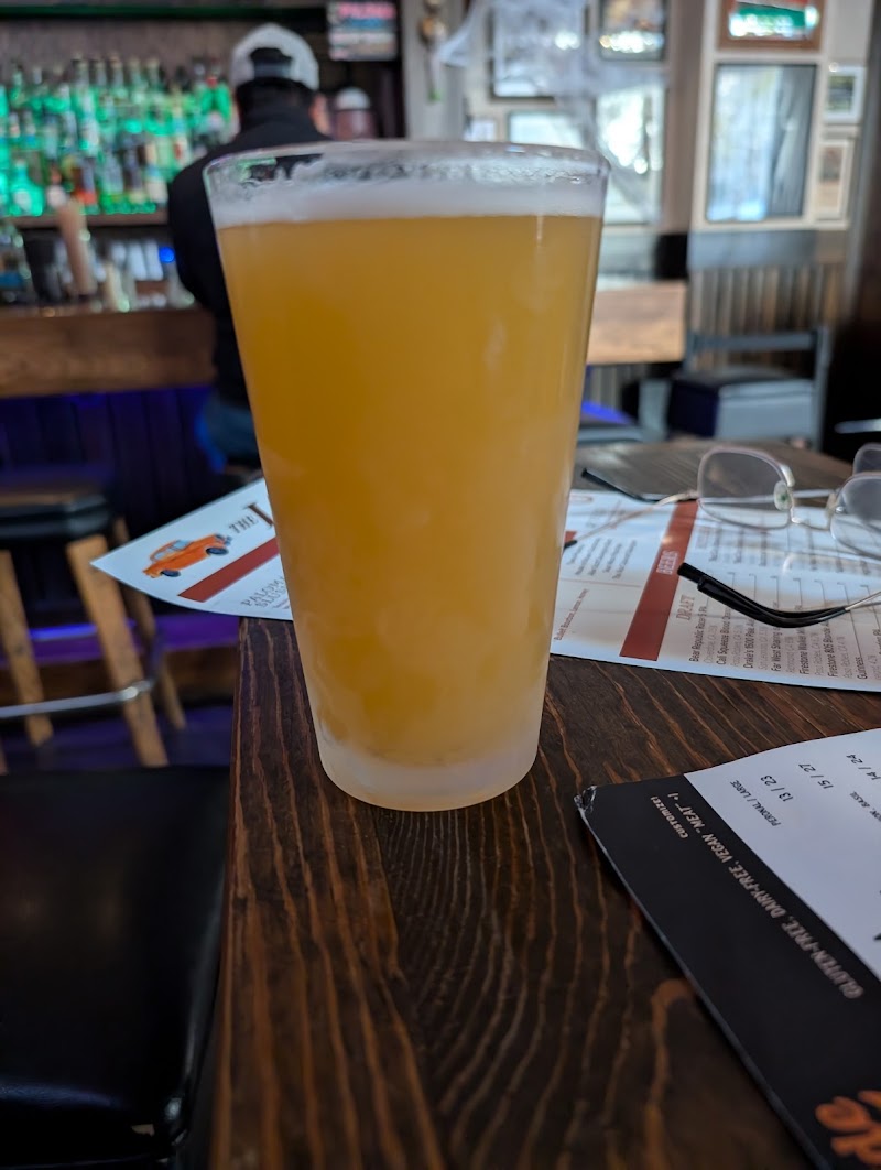 Cold hazy IPA poured