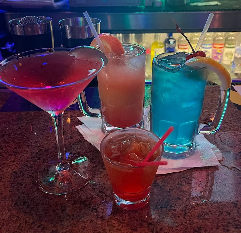 Colorful cocktails at the bar