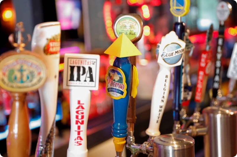 Draft beers on tap