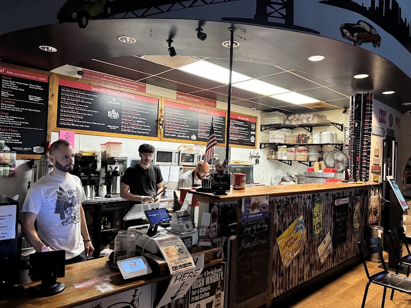 Friendly team, full menu board