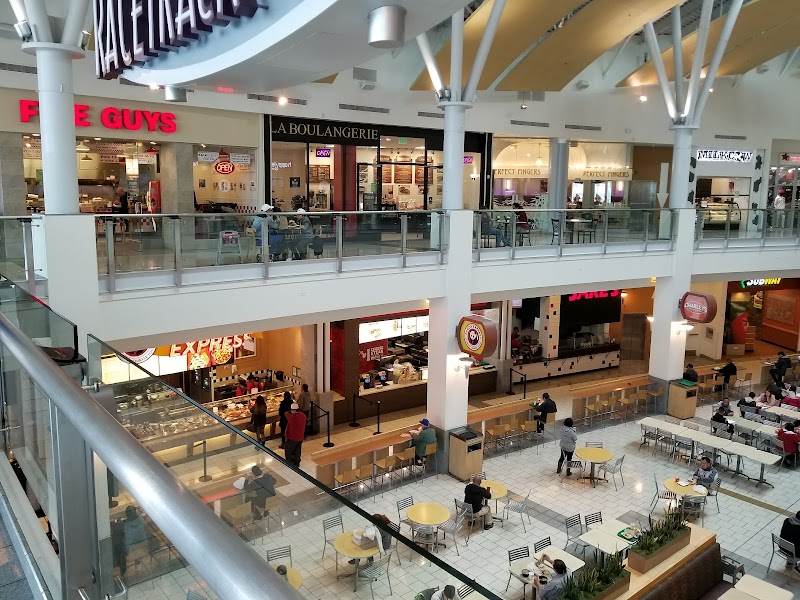 Lively two-level food court