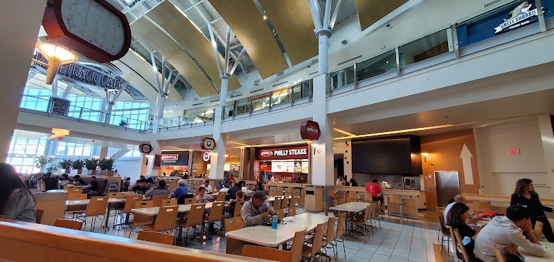 Spacious food court dining