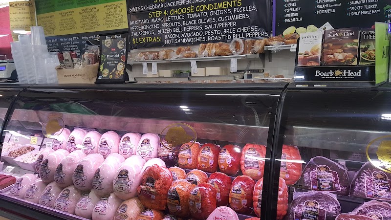 Deli counter, loaded selections