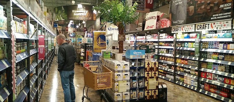Craft beer section browsing