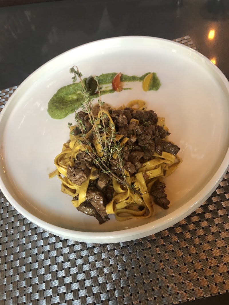 Handmade tagliatelle with mushrooms