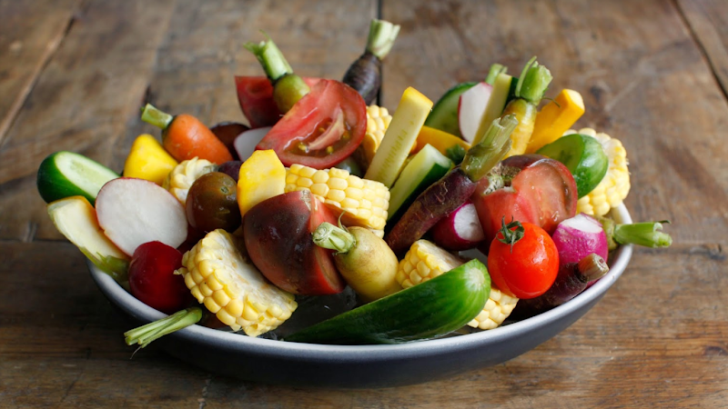 Fresh vegetables, vibrant colors
