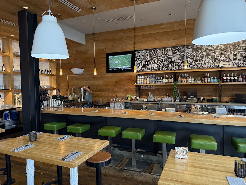Warm bar, lively interior