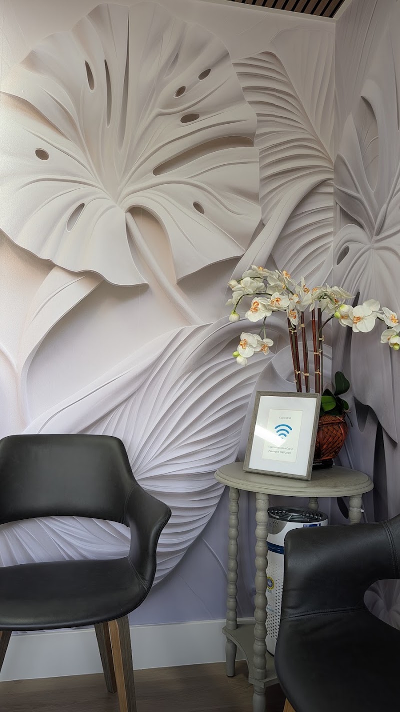 Calming waiting area decor