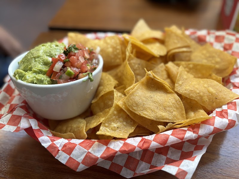 Fresh guac, delicate chips